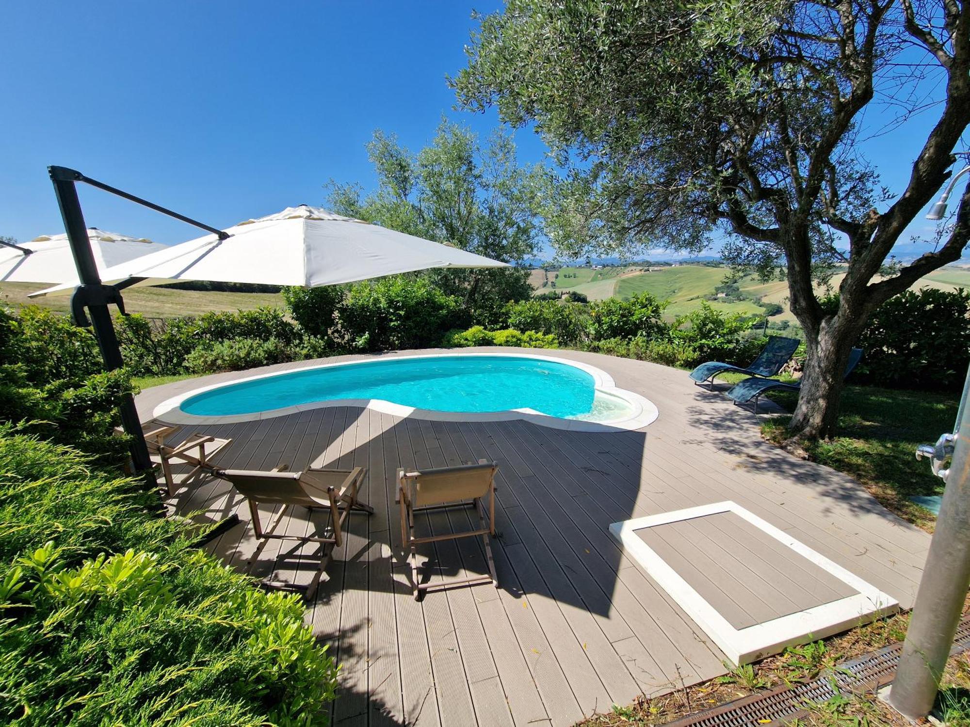 Casali Marchigiani - Ville Vacanza Private Con Piscina Ostra Bagian luar foto